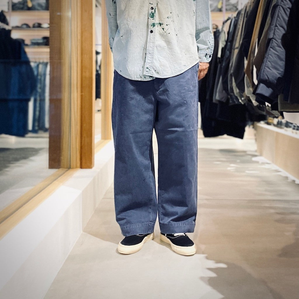 ESSENTIAL CHINO PANTS AGED #AGED NAVY [BW252-ECP] - cocorozashi