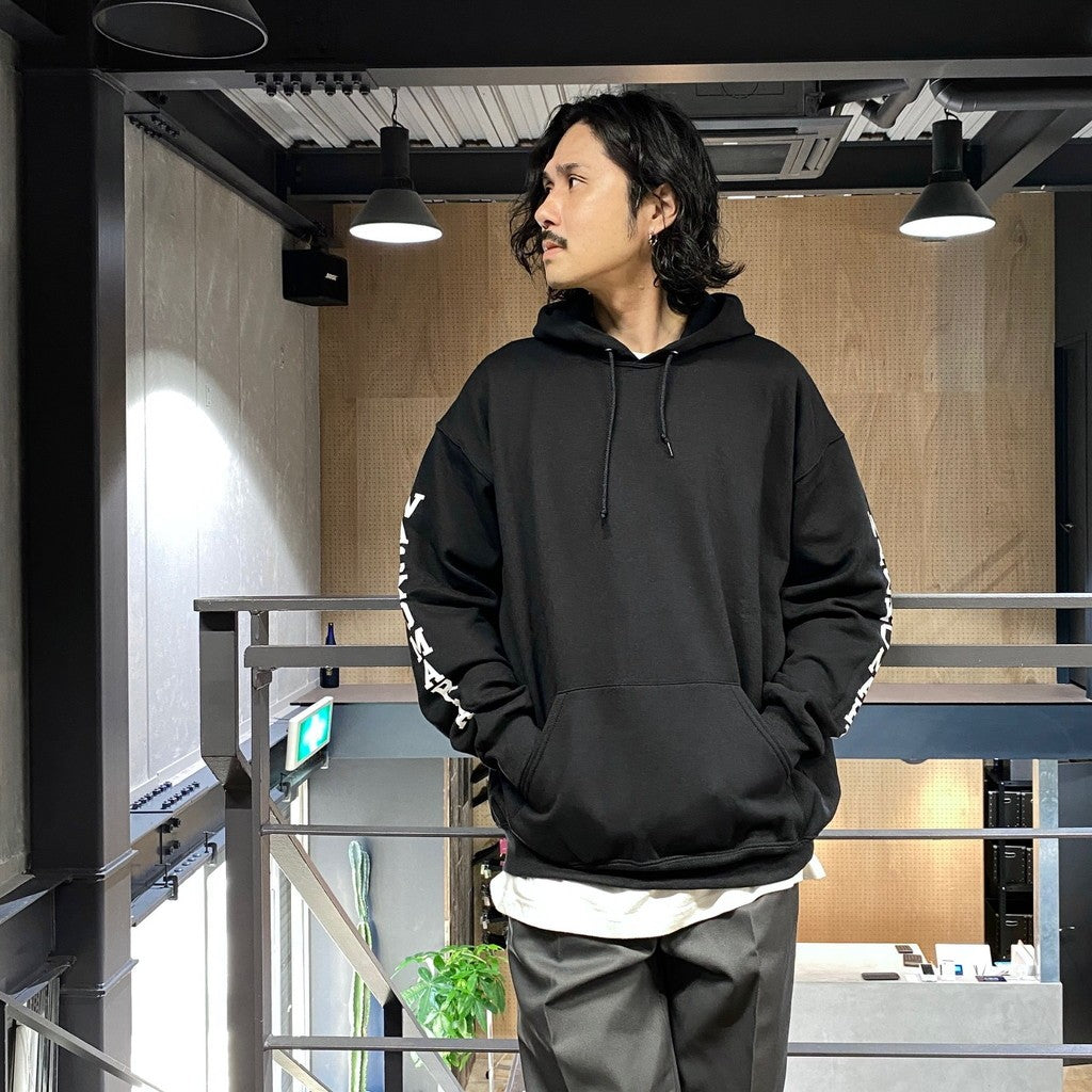 TIM LEHI | PULLOVER HOODED SWEAT SHIRT #BLACK [24FW-WMC-SS17]