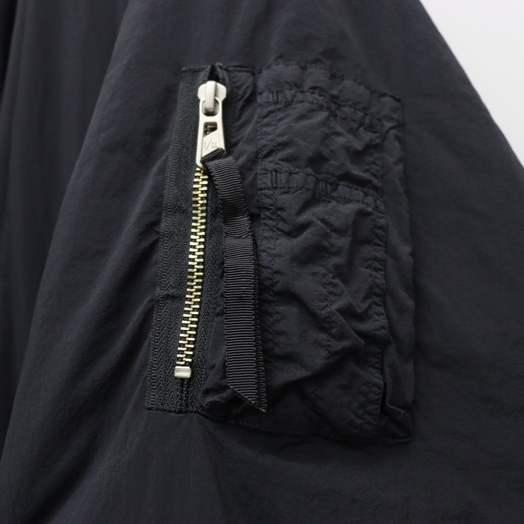 GARMENT DYE DOWN MA-1 LONG COAT #Black [FST09252U0001]
