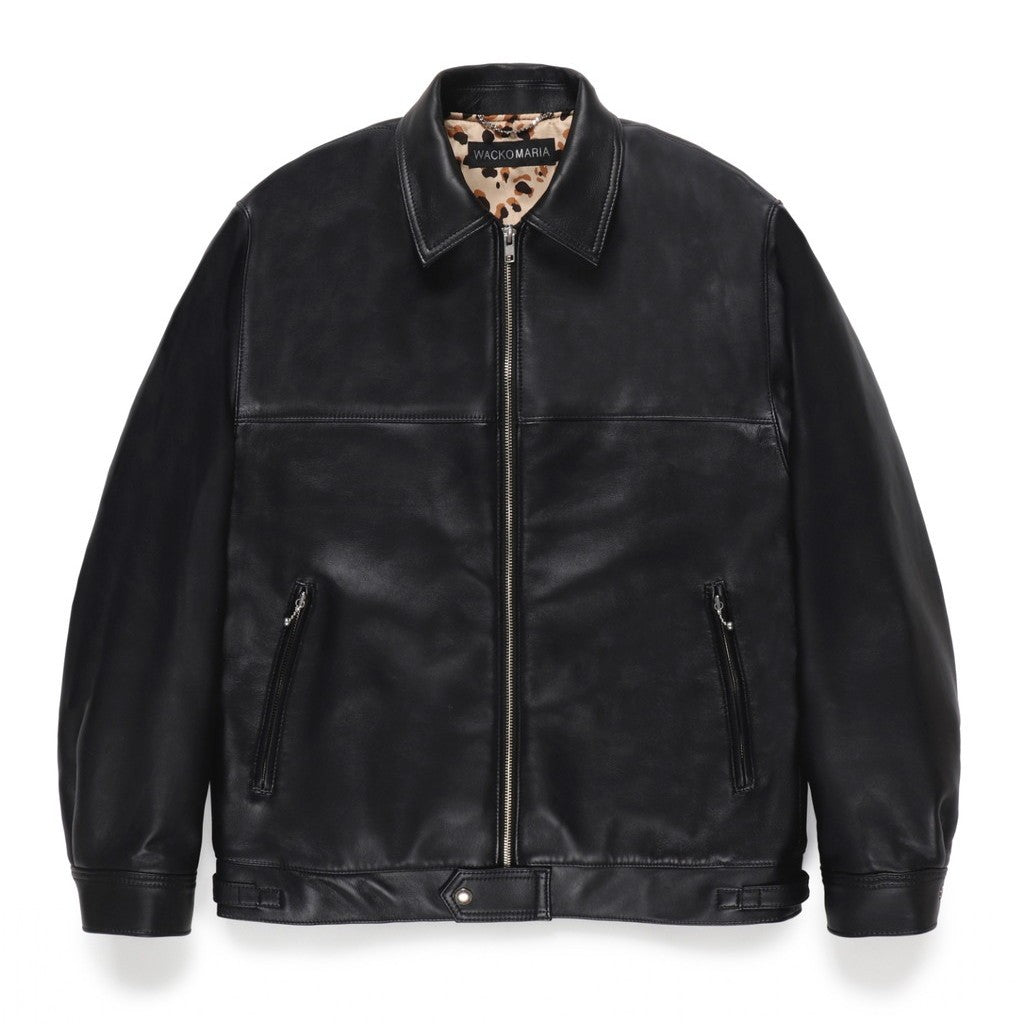 SINGLE RIDERS LEATHER JACKET ( TYPE-2 ) #BLACK [24FW-WMO-BL06]