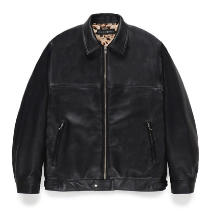 SINGLE RIDERS LEATHER JACKET (TYPE-2) #BLACK [24FW-WMO-BL06]