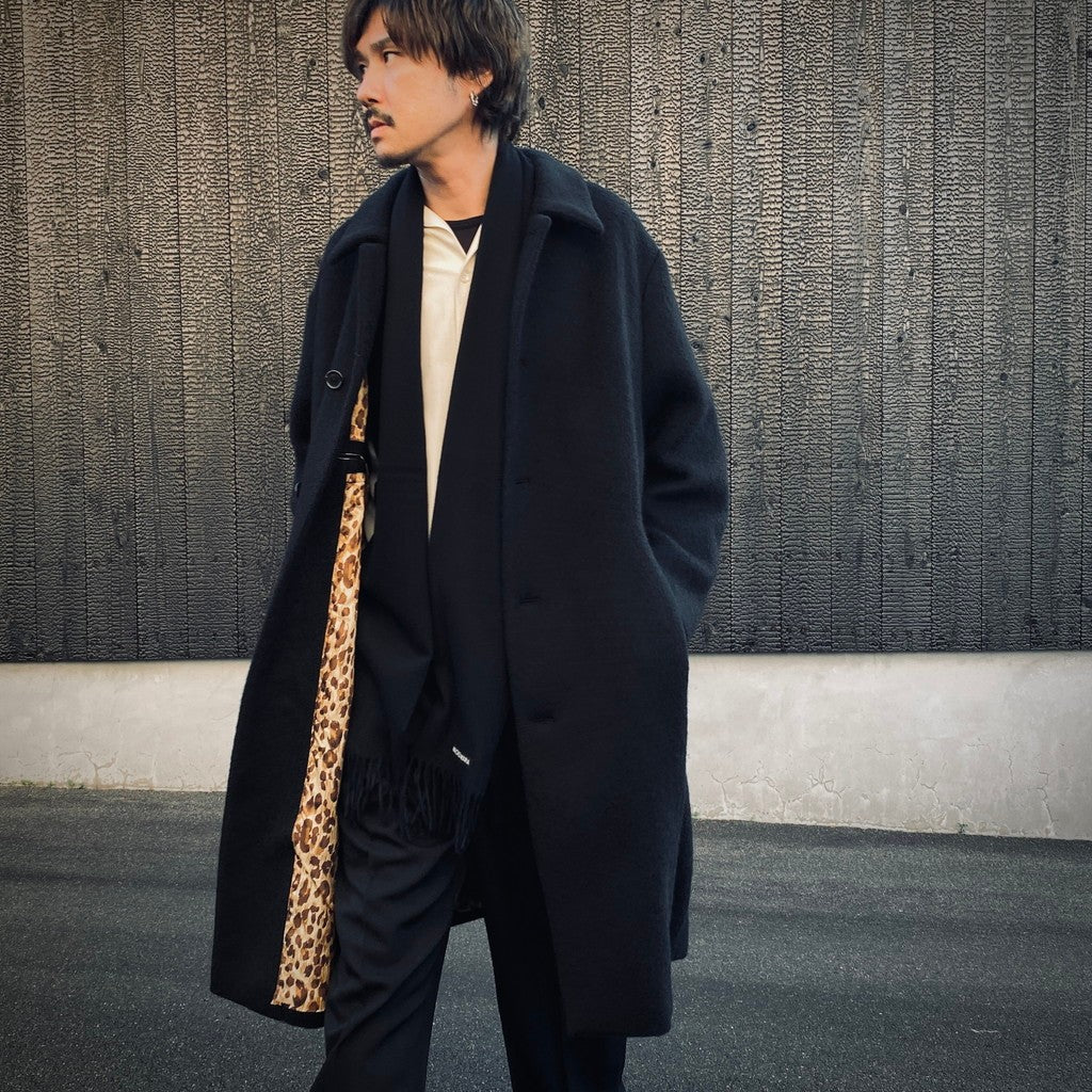 BAL COLLAR COAT ( TYPE-2 ) #BLACK [25FW-WMO-CO02] - cocorozashi