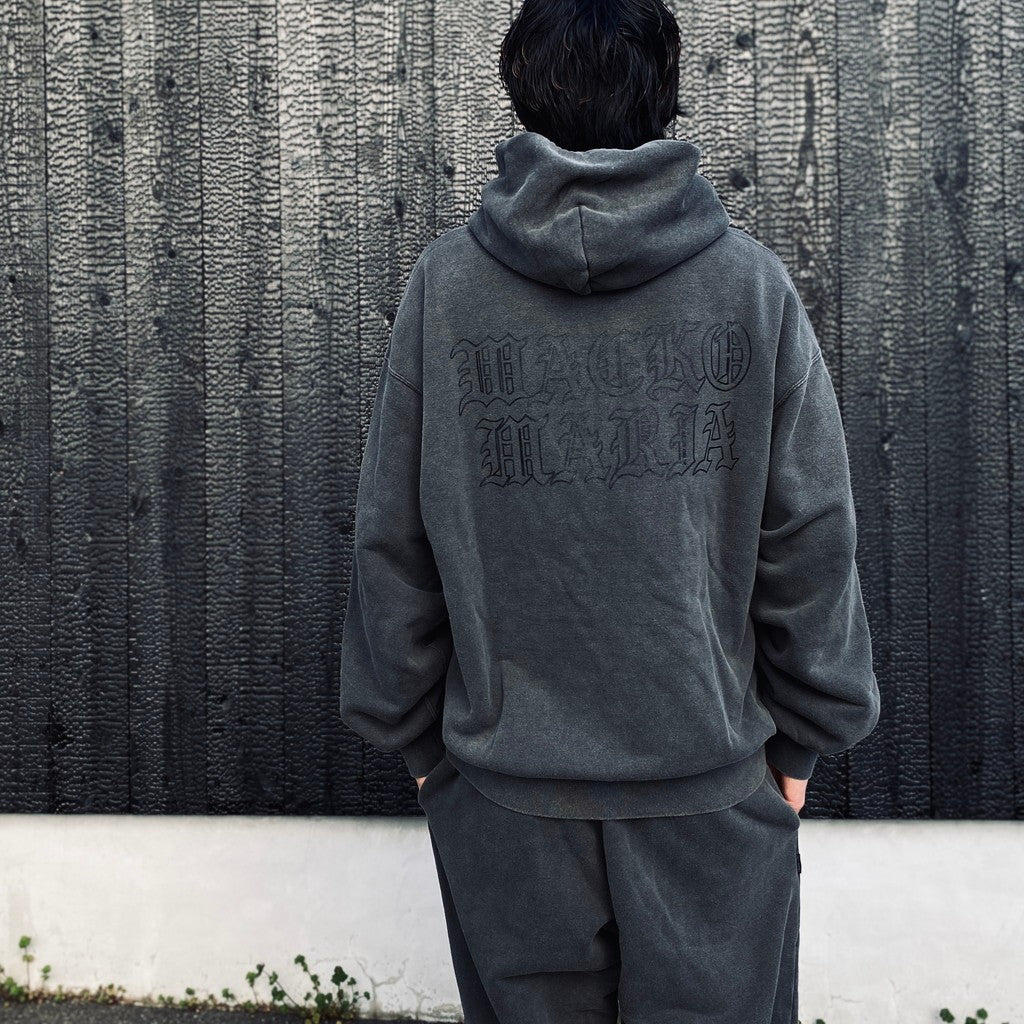 WASHED MIDDLE WEIGHT PULLOVER HOODED SWEAT SHIRT #GRAY [26SS-WMC-SS05]