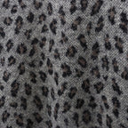 豹紋馬海毛圓領毛衣 #灰色 [24FW-WMK-KN11]