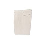 雙褶斜紋棉布短褲 #白色 [24SS-WMP-PT12]