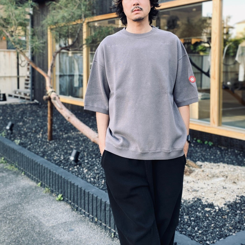 DBL KNIT SHORT SLEEVE CREW NECK #KHAKI [CES29CS23]