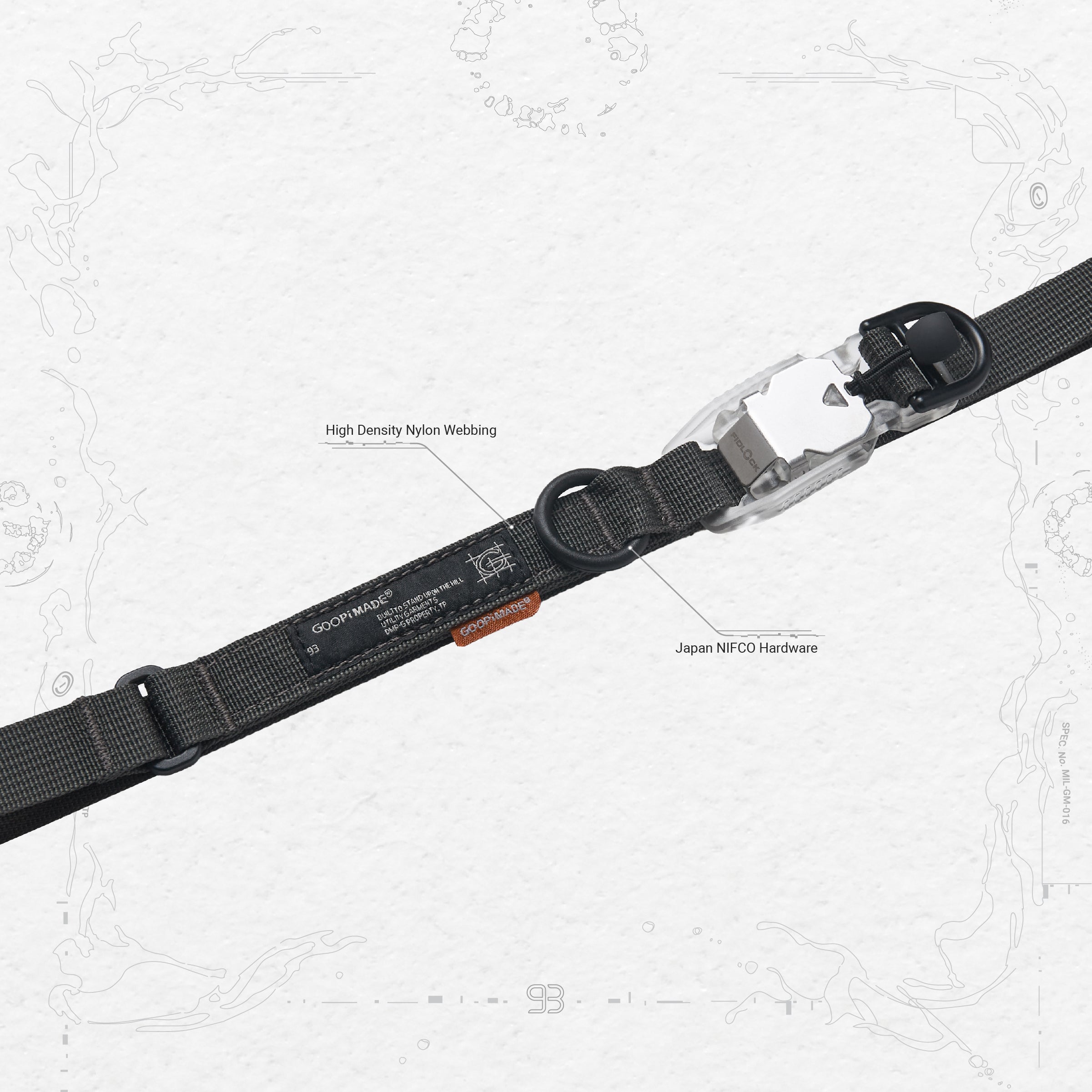 「FD-09」FIDLOCK ICE 版戰鬥環 #D-GRAY [GOOPI-23AW-AUG-01]