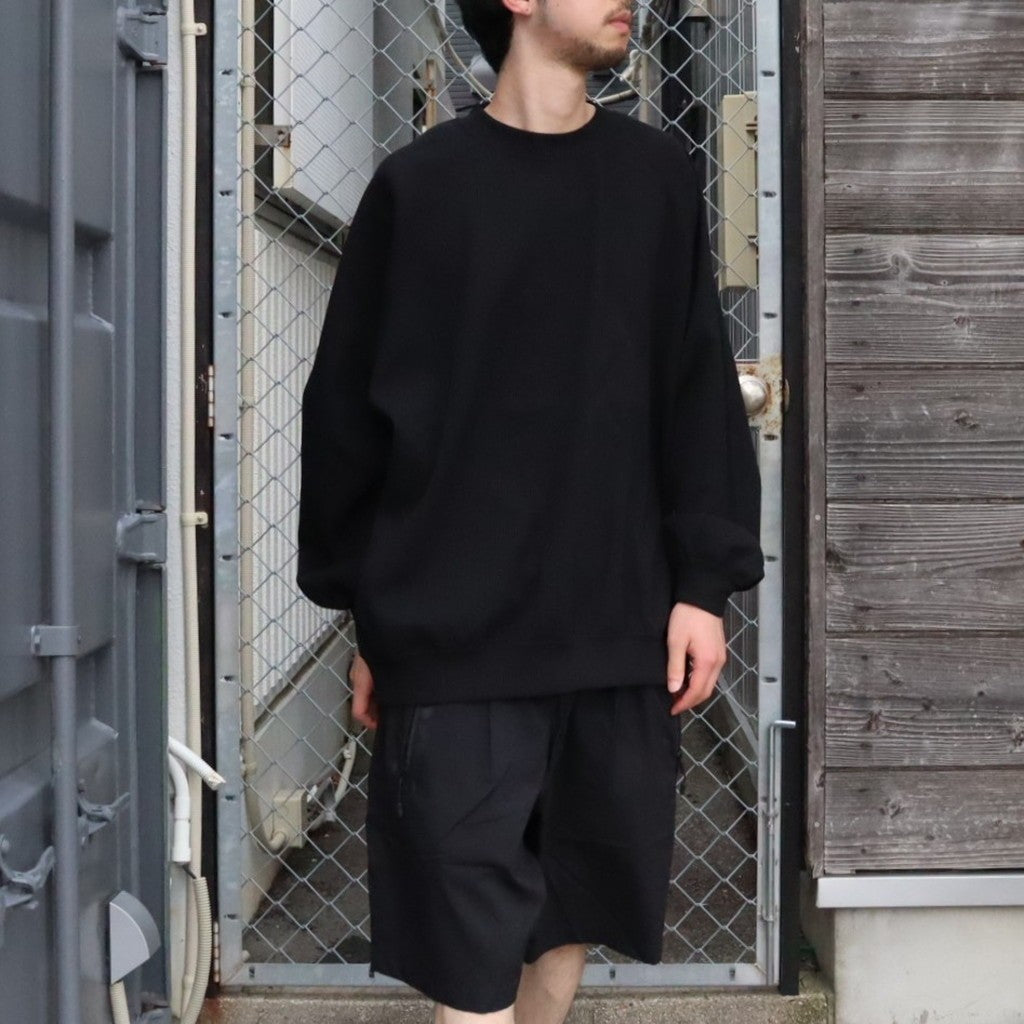WAFFLE CREW KNIT #Black [SS26-SW03]