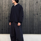EVD1 Half Zip Polo Shirt #Black [GOOPI-26AW-SEP-02]