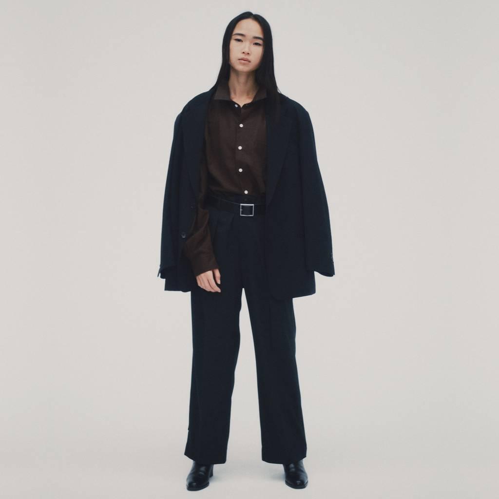 Ventilation Wide Slacks #Navy [SD26F-PT04]