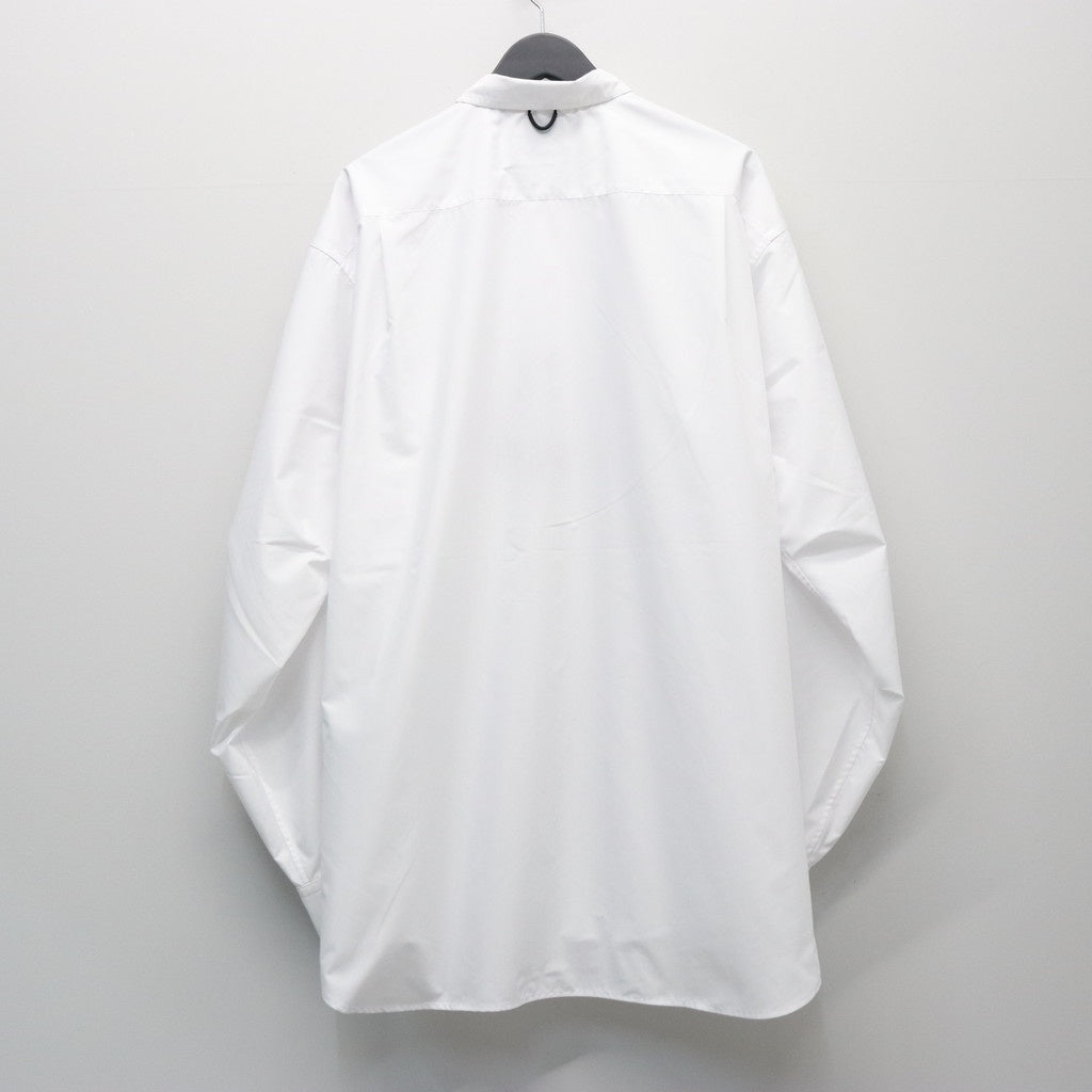 TECH REGULAR COLLAR SHIRT L/S SOLID #WHITE [BE-81026]