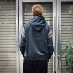 SIDE COLOR HOODY #NAVY [CES26CS13]