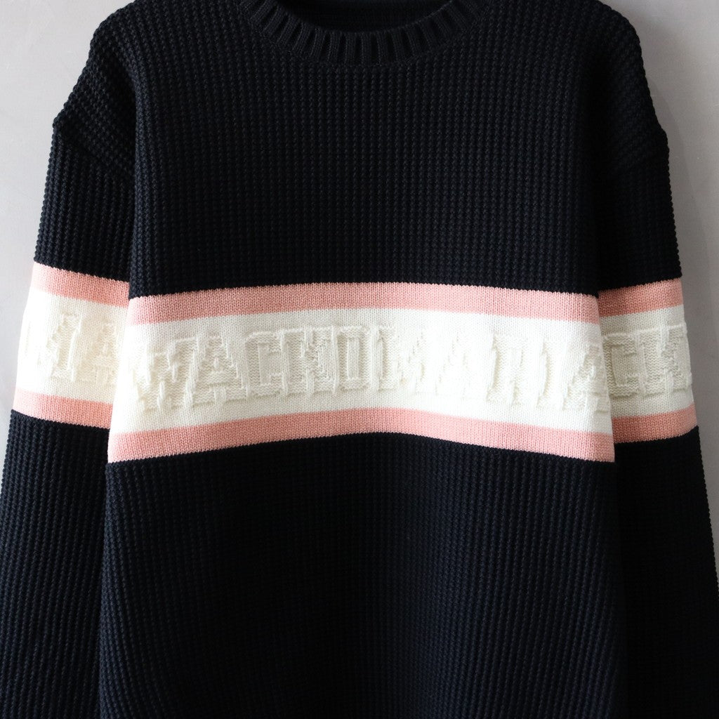 LOGO CREW NECK SWEATER #BLACK [24FW-WMK-KN05]