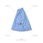 「GNV-Z」 SOFTBOX Zip-Split Wide Shirt #BLUE [GOOPI-25SS-JUN-02]