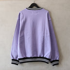 HEAVY WEIGHT CREW NECK SWEAT SHIRT ( TYPE-2 ) #PURPLE [24FW-WMC-SS10]