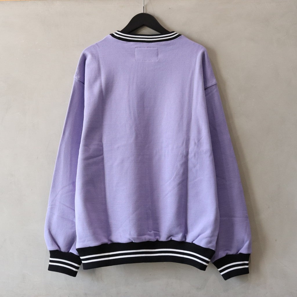 HEAVY WEIGHT CREW NECK SWEAT SHIRT ( TYPE-2 ) #PURPLE [24FW-WMC-SS10]