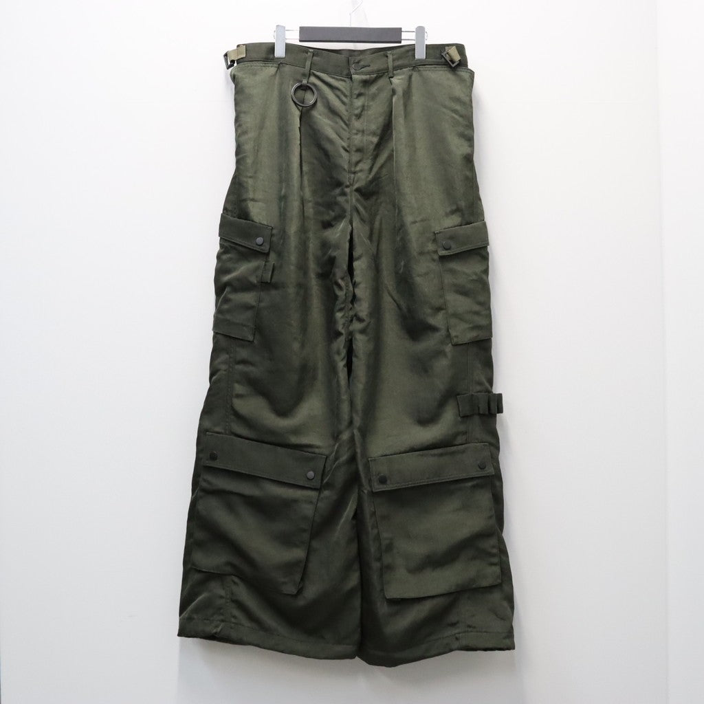 Twist Nylon Cargo Pants (HEAVY NYLON TWILL) #OLIVE [M-P4-PT10]