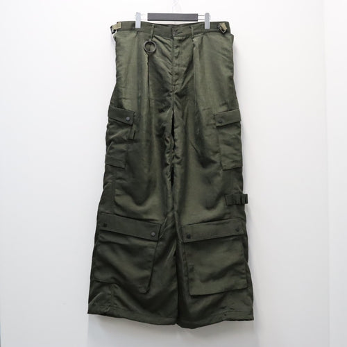 Twist Nylon Cargo Pants (HEAVY NYLON TWILL) #OLIVE [M-P4-PT10]