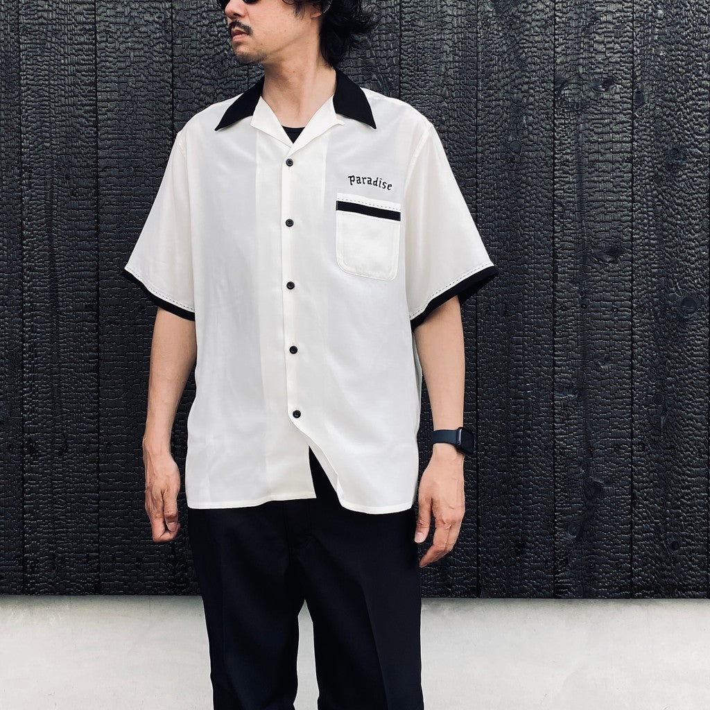 SWITCHING SHIRT S/S ( TYPE-2 ) #WHITE [26SS-WMS-OC08]