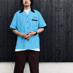 SWITCHING SHIRT S/S ( TYPE-2 ) #BLUE [26SS-WMS-OC08]
