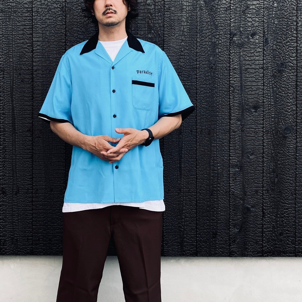 SWITCHING SHIRT S/S ( TYPE-2 ) #BLUE [26SS-WMS-OC08]