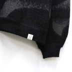 PATTERN MOHAIR KNIT #Black [26FW_KN01]