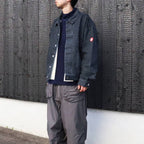 BLACK NEP DENIM TRUCKER JACKET #GREY [CES30JK18]