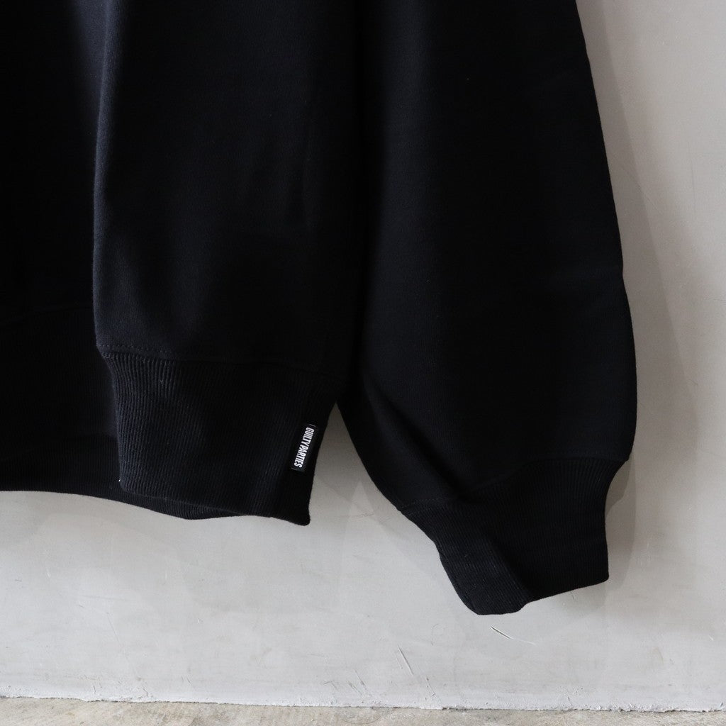 MIDDLE WEIGHT CREW NECK SWEAT SHIRT ( TYPE-2 ) #BLACK [24FW-WMC-SS08]