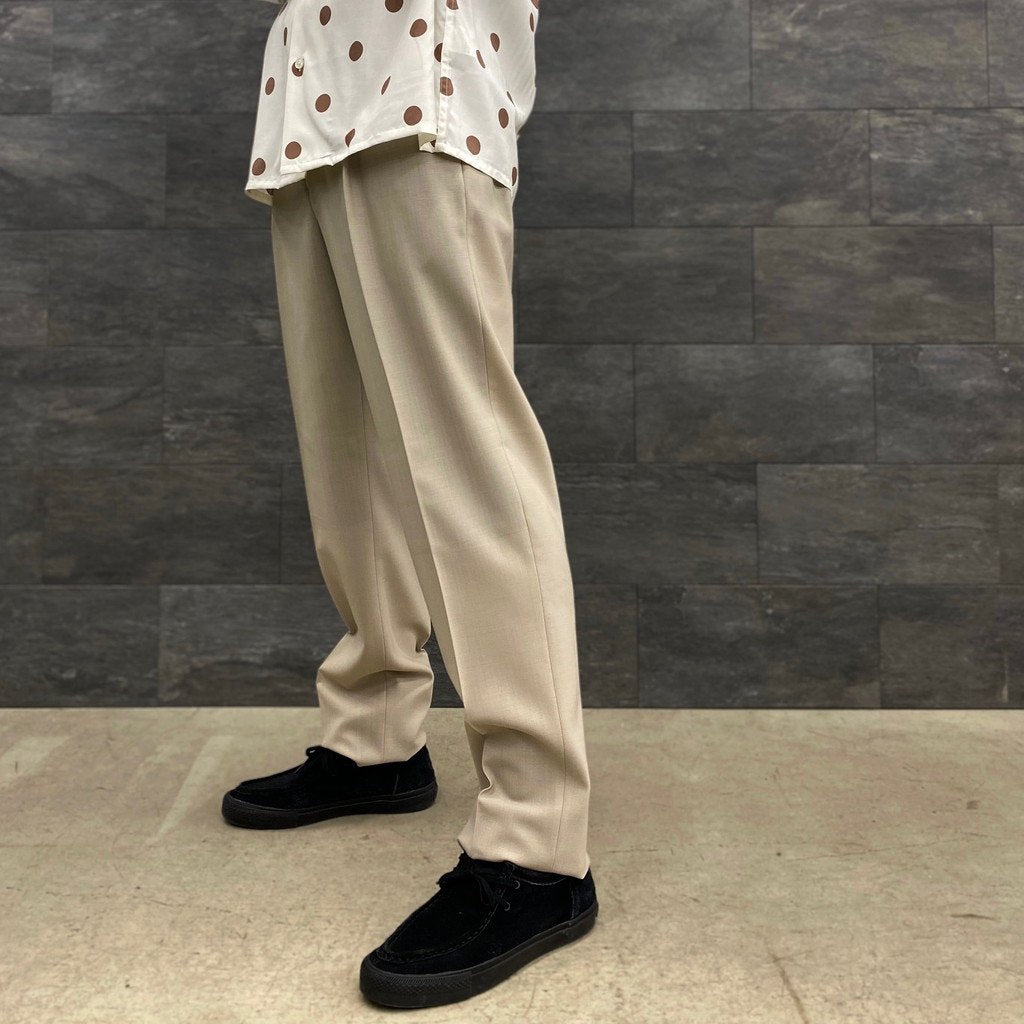 褶襉長褲 - 型號 2- #L-米色 [23SS-WMP-TR05 / 24SSE-WMP-TR02]