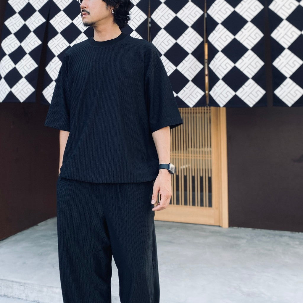 TECH MESH CREW S/S #BLACK [BE-40026W]