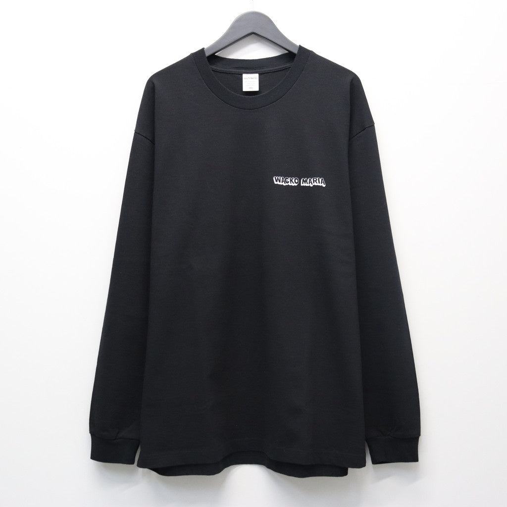 WASHED HEAVY WEIGHT CREW NECK LONG SLEEVE T-SHIRT ( TYPE-3 ) #BLACK [26SS-WMT-LT05]