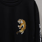 TIM LEHI | CREW NECK LONG SLEEVE T-SHIRT ( TYPE-2 ) #BLACK [24FW-WMT-LT02]