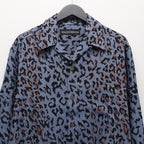 夏威夷長袖襯衫（3 型）#L-紫色 [25FW-WMS-HI03]