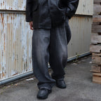 DENIM BAGGY PANTS #BLACK STONE [GH5S013D]