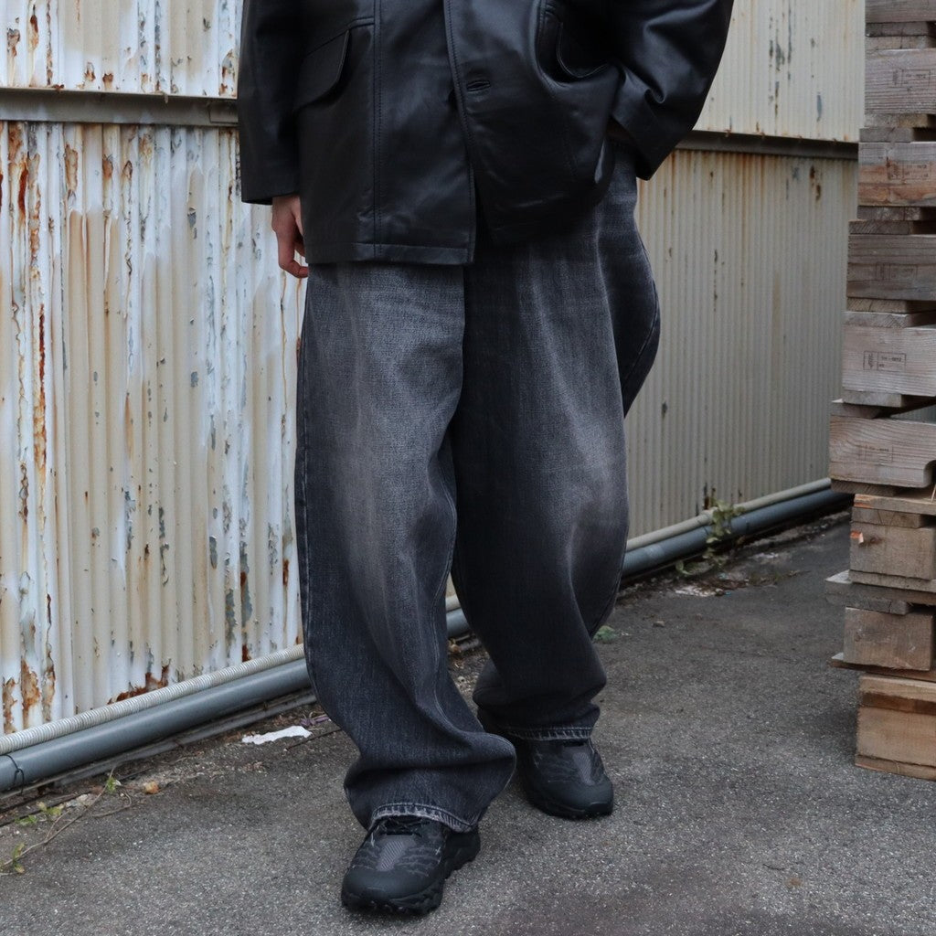 DENIM BAGGY PANTS #BLACK STONE [GH5S013D]