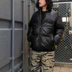 皮革羽絨外套（TYPE-2）#黑色 [24FW-WMO-OD02]