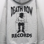 DEATH ROW RECORDS | HEAVY WEIGHT PULLOVER HOODED SWEAT SHIRT #GRAY [DEATHROW-WM-SS05]