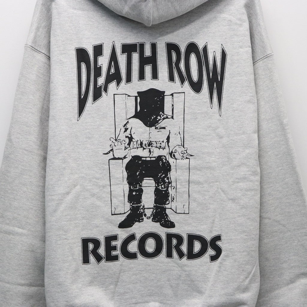 DEATH ROW RECORDS | HEAVY WEIGHT PULLOVER HOODED SWEAT SHIRT #GRAY [DEATHROW-WM-SS05]