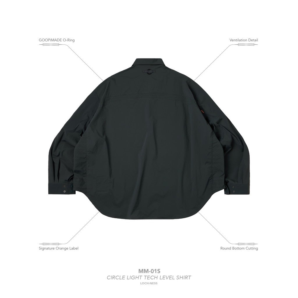 "MM-01S" Circle Light Tech Level T卹 #LOCH-NESS [GOOPI-25SS-APR-05]