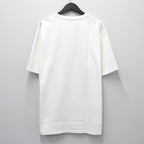 WASHED HEAVY WEIGHT CREW NECK T-SHIRT ( TYPE-14 ) #WHITE / GREEN [26FW-WMT-WT17]