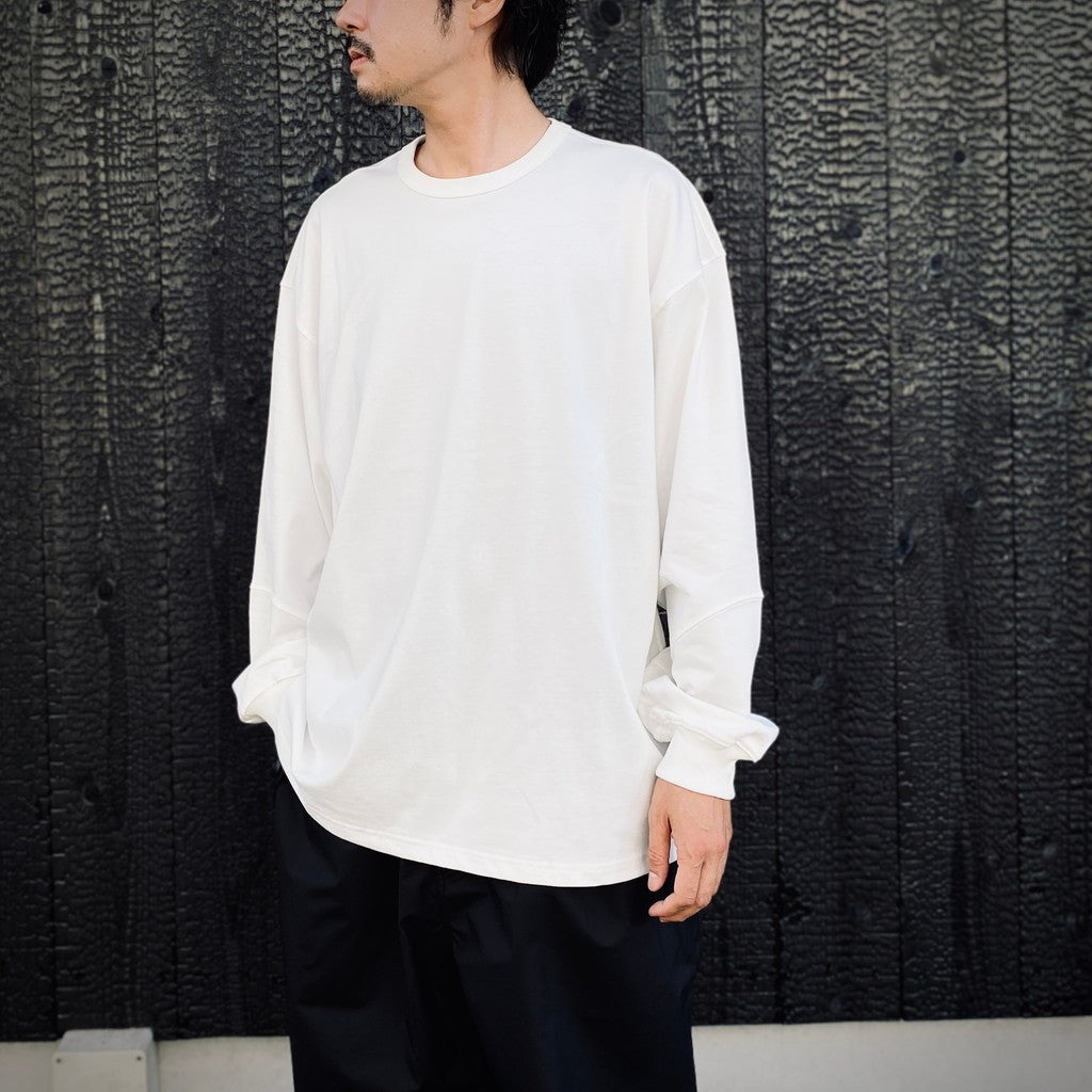 BIO WASHED EASY LONG SLEEVE #OFF WHITE [HOD25AWTS]