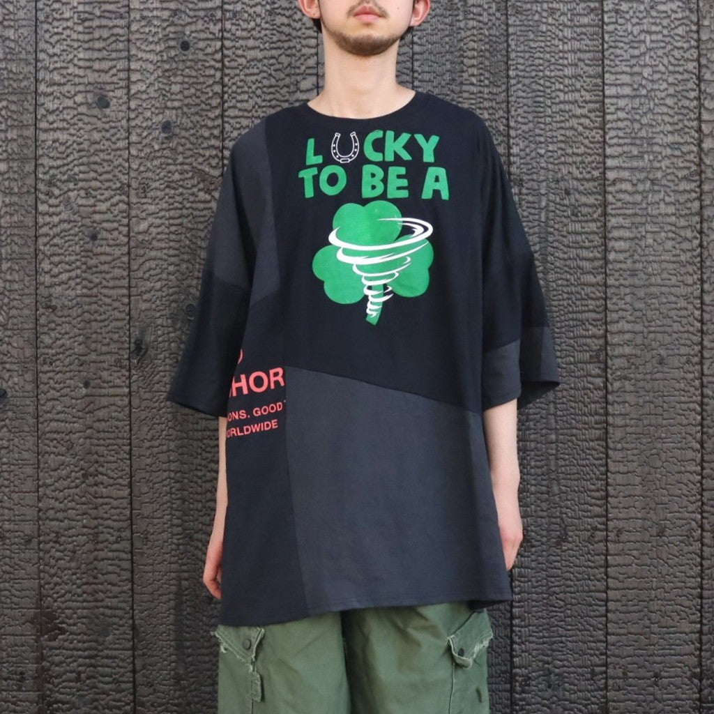 PUZZLE TEE F #BLACK [C2647909F]