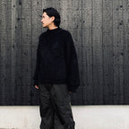 Classic Shaggy Knit Jumper (FUR KNIT) #BLACK [M-P4-KW3]