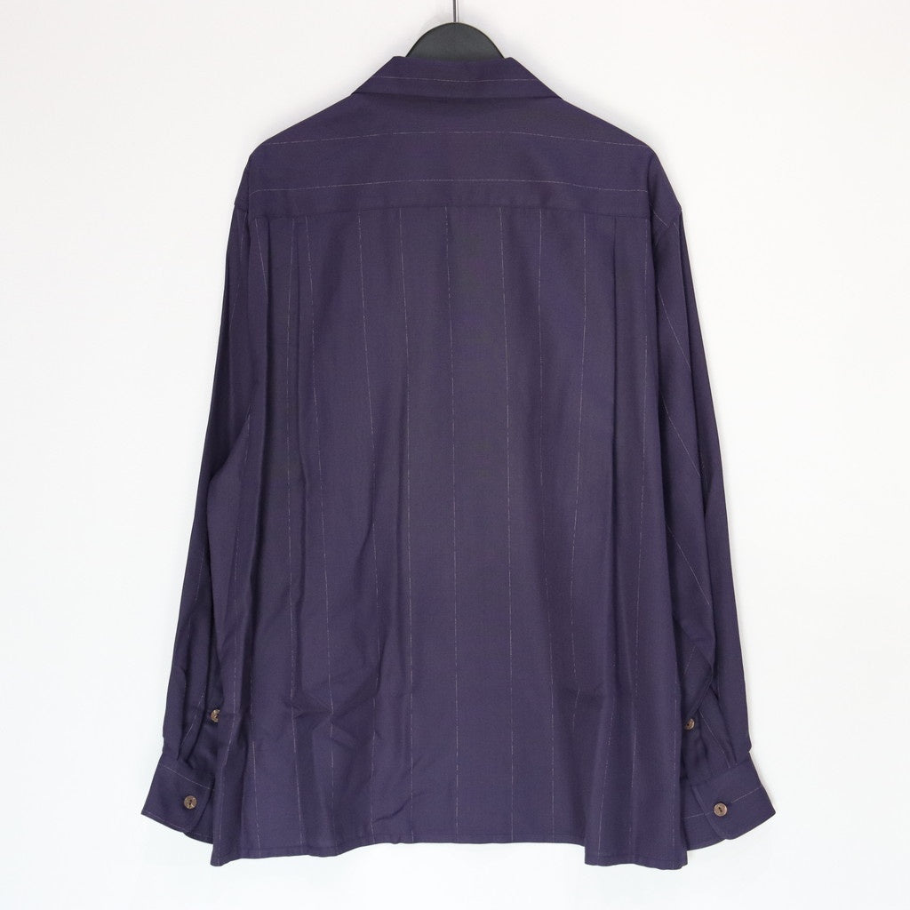 KASURI 開領長袖襯衫 #海軍藍 [25SSE-WMS-OC03]