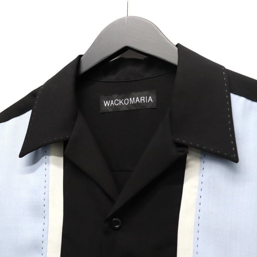 SWITCHING SHIRT S/S ( TYPE-1 ) #L-BLUE [26SS-WMS-OC02]
