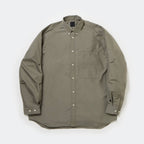 TECH BUTTON DOWN SHIRT L/S #WOLF GRAY [BE-80025]