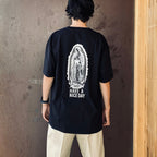 WASHED HEAVY WEIGHT CREW NECK T-SHIRT ( TYPE-1 ) #BLACK/WHITE [26FWE-WMT-WT01]