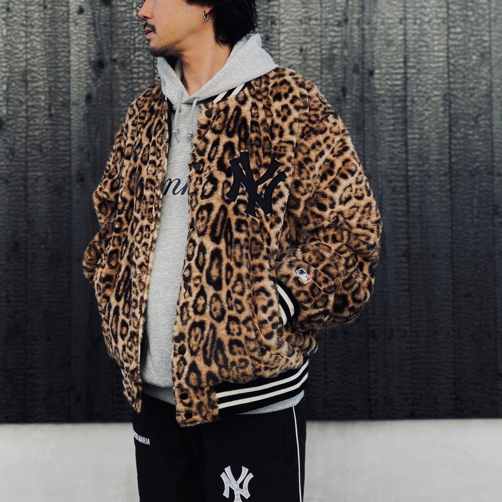 MLB | NY | REVERSIBLE VARSITY JACKET ( TYPE-1 ) #BLACK-BEIGE [MLB-WM-BL01]