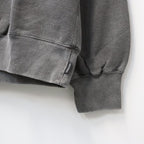 WASHED MIDDLE WEIGHT CREW NECK SWEAT SHIRT ( TYPE-2 ) #GRAY/BLACK [26FWE-WMC-SS04]
