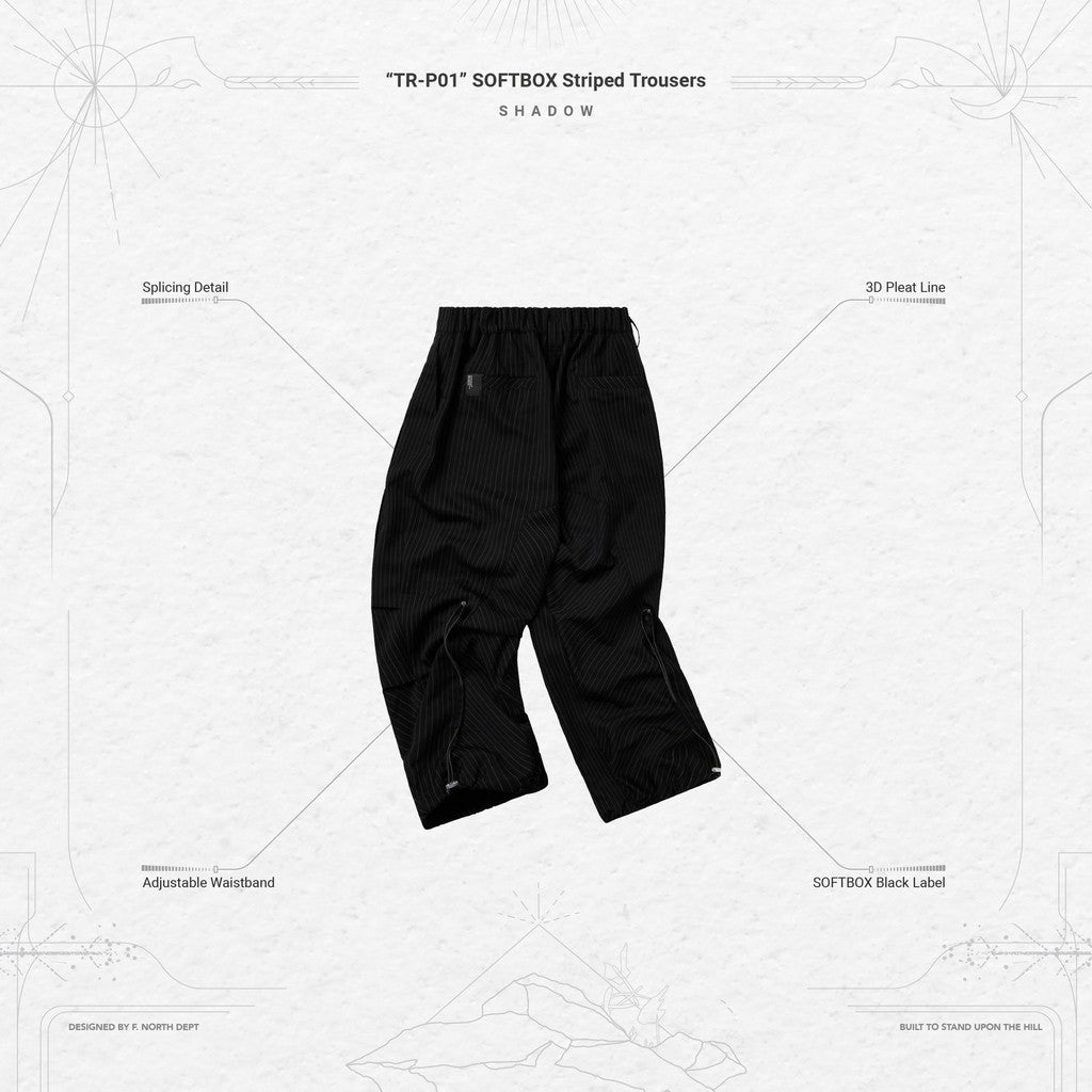 "TR-P01" SOFTBOX 條紋褲 #SHADOW [GOOPI-24SS-AUG-02]